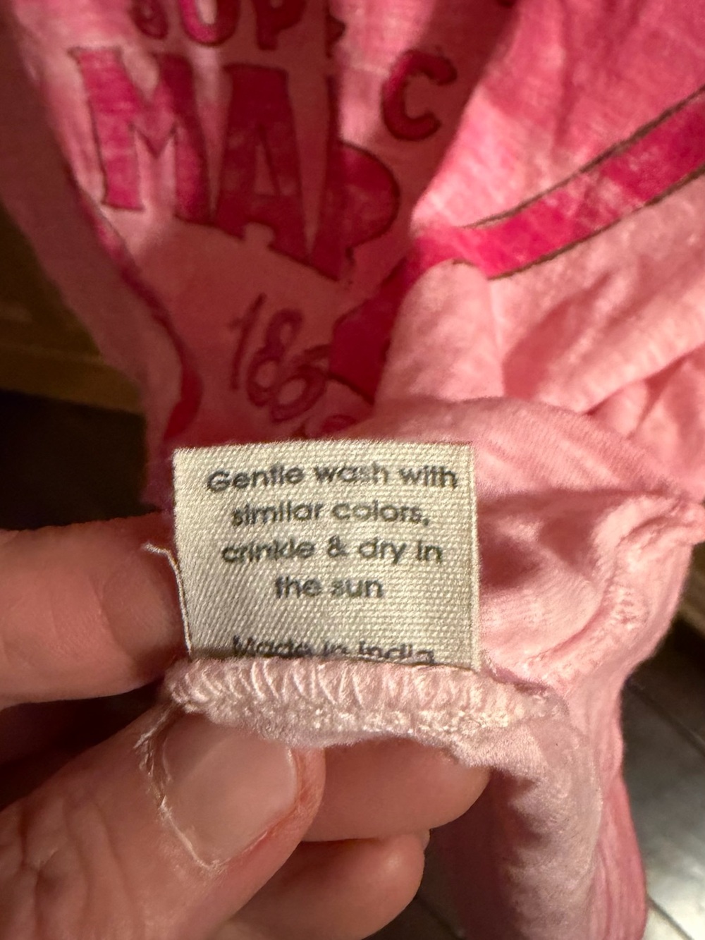 Pearl Magnolia Malibu Tee soft pink & hot New never worn W/Magnolia Tag only O/S - Picture 4 of 9